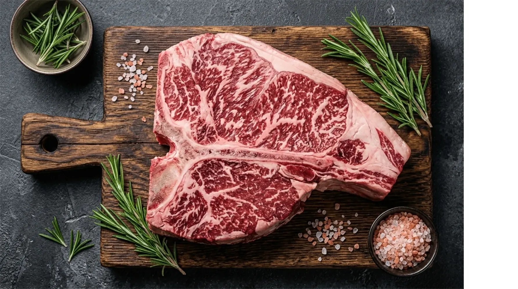 BEEF T-BONE STEAK WITH FILLET 1,5KG